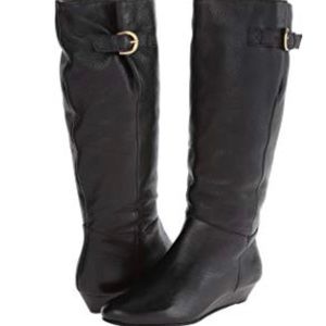 Steve Madden Intyce Black Leather Boots